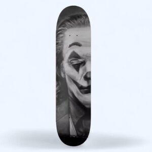 The Joker 2019 Monochrome Art Skateboard Deck or Wall Decal Custom Art